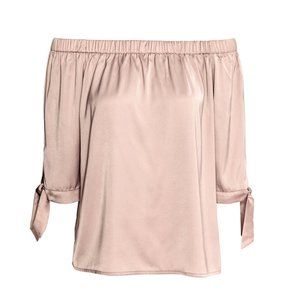 H&M Blush Off Shoulder Top